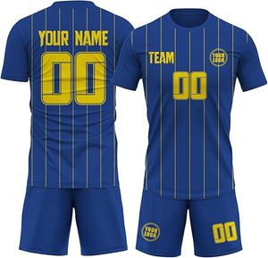 เสื้อฟุตบอลแบบกำหนดเอง คอวี แขนสั้น สีขาวเหลือง พิมพ์ลายแบบซับลิเมชั่น ระบายเหงื่อได้ดี ผ้าโพลีเอสเตอร์ ชุดทีม - Product Image 6