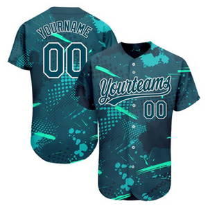 Nuevo Diseño de Camiseta de Béisbol Personalizada de Manga Corta con Nombre y Número del Jugador, Ropa Deportiva Transpirable con Estampado por Sublimación para Hombre - Product Image 1