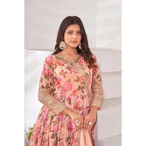 Robes de soirée de créateur Robe de soirée élégante avec bas et Dupatta - Product Image 2