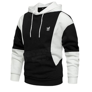 Sweat à capuche d'hiver pour homme, personnalisé avec logo OEM, de haute qualité, en molleton épais mélangé de coton, séchage rapide - Product Image 1