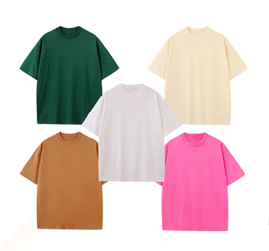 T-shirt unisexe 100 % coton 230 g/m² grande taille, qualité luxe, coupe classique, épaules tombantes, manches courtes, séchage rapide, col montant, respirant - Product Image 3