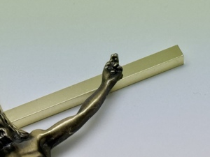 ไม้กางเขนโลหะแขวนพระเยซูสร้างแรงบันดาลใจทางศาสนา inri - Product Image 5