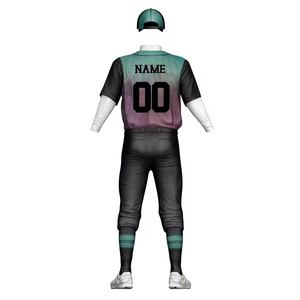 Conjunto de Uniforme de Béisbol para Hombre, Jersey Verde Oliva y Pantalones Blancos, Impresión Sublimada, Transpirable, Corte Regular, para Todas las Temporadas - Product Image 4