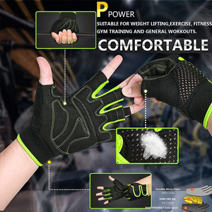 Guantes Deportivos Unisex sin Dedos con Pesas Acolchadas para Gimnasio, Fitness, Ejercicios de Colgar y Levantamiento de Pesas - Product Image 4