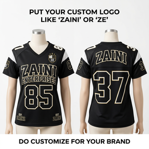 Maillot de football en polyester interlock premium 180 GSM, noir et blanc, avec empiècements aux épaules, logo personnalisé par sublimation, uniforme - Product Image 1