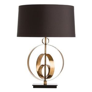 Modern Metal Table Lamp with Fabric Shade Decorative Lamp for Bedroom Living Room Use - Product Image 1