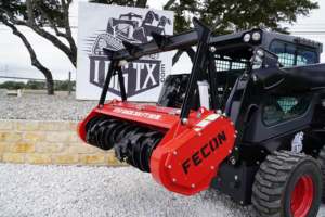 Heavy Duty Fecon Bull Hog Forestry Mulcher Hydraulic Attachment <b>Pump</b> Gear for Skid Steer Excavator Brush Clearing Diesel Powered - Product Image 1