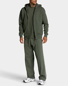 Nuevo Conjunto Deportivo de Invierno para Hombre con Capucha, Pantalones Acampanados, Transpirable, de Alta Calidad, Manga Larga, Estilo Urbano, para Correr, Ropa Deportiva Informal - Product Image 1