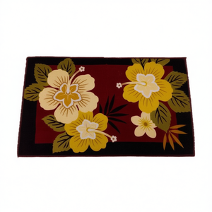 Juego de Alfombras Florales Mixtas de 50x80 cm, Alfombras Clásicas de Poliéster con Técnica de Impresión para Uso Doméstico - Product Image 2