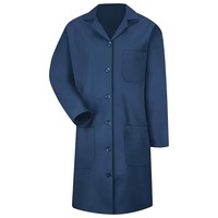 Pamuklu Med Laboratuvar Önlüğü Özel Logo Baskılı Tıbbi Forma Yumuşak Nefes Alabilen Dokuma Kumaş Unisex Doktor Beyaz Önlüğü İğne Tespit Cihazı