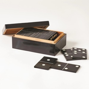 Blocs de dominos artistiques modernes en résine avec des détails numériques colorés pour les jeux en famille, les fêtes et les jeux d'intérieur, cadeau artisanal en résine, décoration - Product Image 6