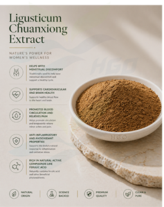 Suministro directo de fábrica HGO de extracto puro Natural Ligusticum Chuanxiong (grado de alimentos saludables) Especificación 10:1 (extracto de relación) - Product Image 2