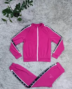 Conjunto Deportivo para Mujer, Chaqueta con Cierre y Cuello Alto, Pantalones Deportivos, Color Sólido, Transpirable, Poliéster, Ropa de Otoño - Product Image 6