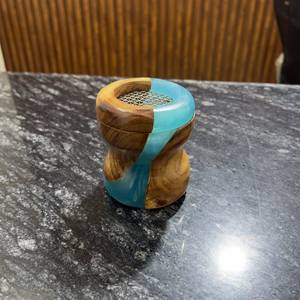 Quemador de incienso de lujo de madera de acacia con diseño de resina, soporte árabe para incienso, incienso religioso indio para decoración del hogar, regalos al por mayor, Oud - Product Image 5