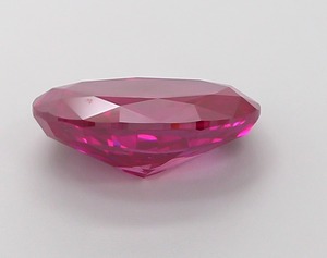 Diamant CVD rose vif fantaisie de forme ovale de luxe, cultivé en laboratoire, 3,65 carats, clarté VS1, polissage excellent, diamant non monté pour bijoux - Product Image 3