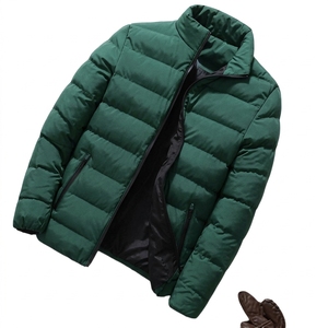Custom Mens Nylon Puffer Jacket Winter Lightweight Warm <b>Padded</b> <b>Coat</b> Windproof Streetwear Outerwear OEM Supplier - Product Image 2