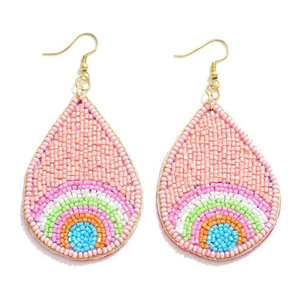 Pendientes de bordado de cuentas de vidrio ligeros hechos a mano para fiesta por MD HANDICRAFTS - Product Image 1