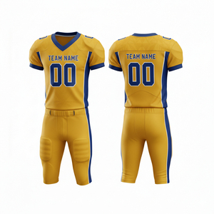 Uniforme de Fútbol Americano Personalizable 100% Poliéster, Conjunto de Camiseta y Pantalones Cortos, Impresión Digital, Logotipo en la Parte Delantera, Precio Económico, Venta al Por Mayor - Product Image 5