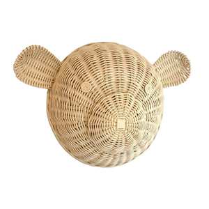 Décoration murale unique en rotin en forme de crabe pour chambre d'enfant, mobilier en osier pour chambre de bébé, animal marin en osier pour la décoration de chambre de tout-petit - Product Image 3