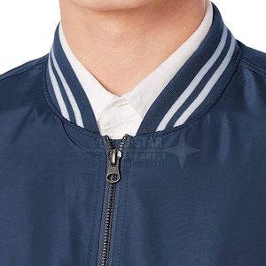 บริการออกแบบเสื้อแจ็คเก็ต Letterman ผ้าซาตินสำหรับผู้ชาย พร้อมโลโก้ของลูกค้าเอง กันน้ำ แฟชั่นทันสมัย เสื้อแจ็คเก็ต Letterman ผ้าซาตินสำหรับฤดูหนาวสำหรับผู้ชาย - Product Image 5