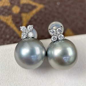 Boucles d'oreilles classiques en argent pur S925 avec perles rondes de 7-8 mm, perles d'eau douce naturelles de haute qualité, bijoux en diamant, charme élevé - Product Image 5