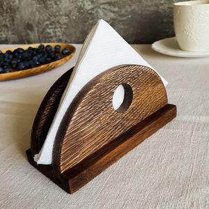 EcoFriendly Wooden Napkin Holder Sustainable Tissue Organizer Dining <b>Table</b> Display Natural Wood Kitchen Decor - Product Image 3
