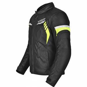 เสื้อแจ็คเก็ตขี่มอเตอร์ไซค์กันน้ำ ระบายอากาศได้ดี ไซส์ใหญ่พิเศษ  วัสดุหนังคอร์ดูร่า  พร้อมบริการ OEM  รับผลิตตามแบบ  โลโก้ Namissm Interprize  ตามสั่ง - Product Image 4