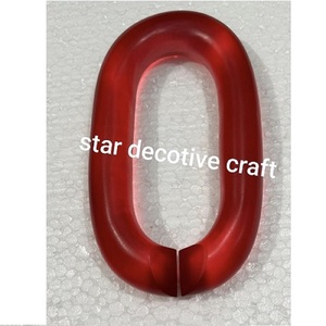 Eslabones de Cadena de Resina Transparentes de Gran Tamaño y Coloridos para Decoración de Paredes, Proyectos de Bricolaje, Separadores de Habitaciones y Accesorios para Cortinas - Product Image 3