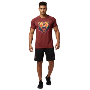 Camiseta de Cuello Redondo para Hombre, Algodón Clásico, Suave y Cómodo, Impresión de Logotipo Personalizado, Venta al por Mayor, Ropa Casual de Moda de Manga Corta - Product Image 3