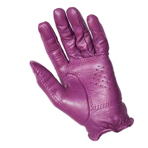 Gants d'équitation en cuir véritable pour homme 2026, couleur unie, fermeture auto-agrippante, équipement équestre 2026 - Product Image 3