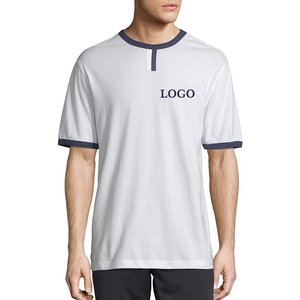 เสื้อยืดคอกลมแขนสั้นผ้าไหม/ผ้าฝ้ายคุณภาพสูงสำหรับฤดูร้อน  แบบไม่เป็นขุย  สำหรับผู้ชายและผู้หญิง  ดีไซน์เรียบง่าย - Product Image 1