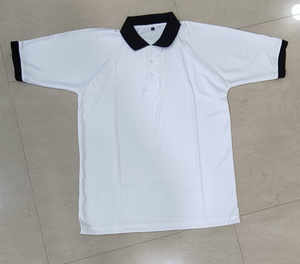 T-shirt formel d'été pour homme Apex Safety Dropshipping, 210G, en chiffon, séchage rapide, brodé, boutonné sur le devant, manches courtes, en polycoton - Product Image 3
