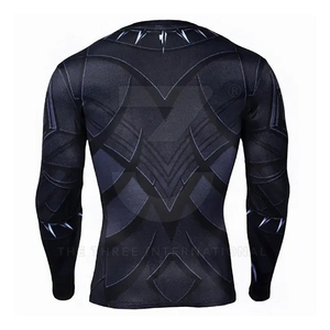 Camiseta de Compresión para Hombre, Personalizable, de Secado Rápido, con Paneles Laterales Estampados por Transferencia de Calor, en Spandex/Poliéster - Product Image 2