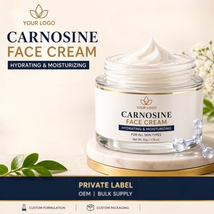 Carnosine <b>Face</b> Cream with Hyaluronic Acid Aloe Vera Extract & Jojoba Oil Cream for All Skin Types Private Label OEM Bulk Supply - Product Image 4