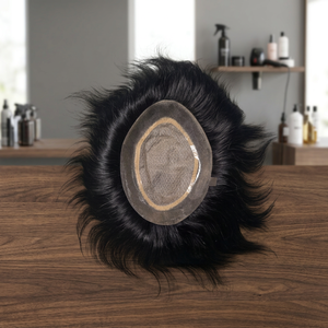Peluca de Cabello Humano Remy Indio Mirage Modelo Taz Hair BD para Hombre con Base de Seda, Peluca de Cabello 100% Humano, Densidad 100% - Product Image 3