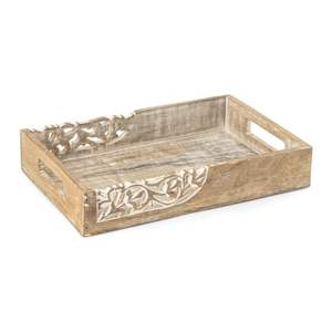 Assiettes et plats en bois, assiettes et plats faits à la main - Product Image 3