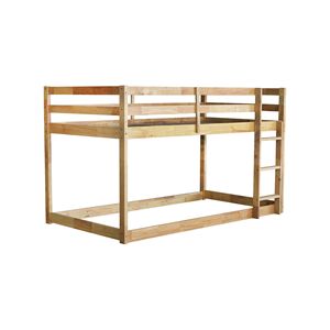 Letto a soppalco in legno massello con scaletta, piattaforma letto in gomma naturale rinforzata, doghe rinforzate, letti in legno di alta qualità - Product Image 3