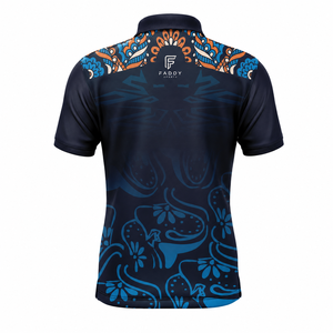 Custom Sublimated Men's Sports <b>Polo</b> Shirt Quick Dry Breathable Athletic Golf T-shirt Short Sleeve Floral Print Team Uniforms - Product Image 2