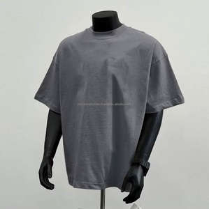 เสื้อโปโลแขนสั้นฤดูร้อน ดีไซน์ใหม่ เสื้อยืดระบายอากาศสำหรับผู้ชาย เสื้อผ้าทรงหลวมไหล่ตก เสื้อผู้ชาย มีสินค้าพร้อมส่งจำนวนมาก - Product Image 3