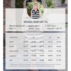 Abito Estivo Casual da Donna 2025, Senza Maniche, Scollo a V, Stile Polo a Righe, Lunghezza Midi, con Tasche, Rosa - Taglia Media - Product Image 5