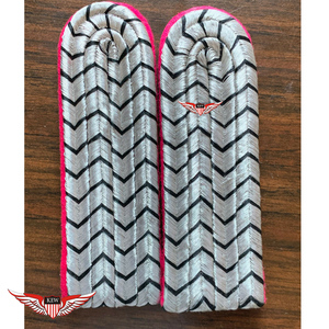 KEW Silver Black Customizable <b>Braided</b> Shoulder Board Pink Back Luxury Epaulettes Eco-Friendly Vintage <b>Accessory</b> - Product Image 1