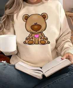 Sweat-shirt d'hiver pour femme en tissu polaire mélange polyester/coton de qualité supérieure pour le confort et le style - Product Image 2