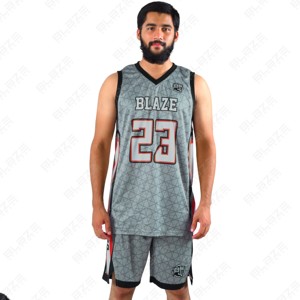 Blaze Fight Wear <b>basketball</b> uniform Unisex Adult High Quality BSCI Summer <b>Basketball</b> Jersey Sport Set Customized Plus <b>Size</b> - Product Image 2