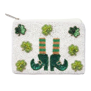 Compte à rebours perlé porte-monnaie avec fermeture éclair les deux côtés perlé un sac vêtements style brodé par MD HANDICRAFTS - Product Image 6