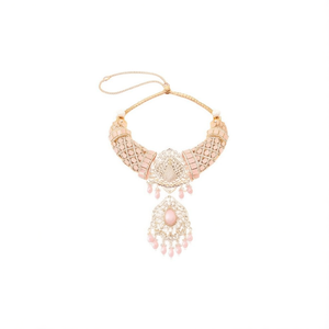 Ensemble de colliers ras du cou style paon avec perles de cristal et de nacre Pota Stone Fashion 10575594LPI - Product Image 2