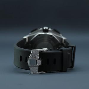 44MM Custom Logo <b>Quartz</b> Movement <b>Watch</b> Sapphire Glass Stainless Steel Bracelet 100 Meter Waterproof Sports Moissanite <b>Watch</b> UK - Product Image 2