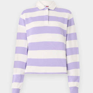 Camiseta de rugby retro personalizada de algodón tejido de manga larga para hombre, suéter a rayas premium con logotipo personalizado para hombre - Product Image 3