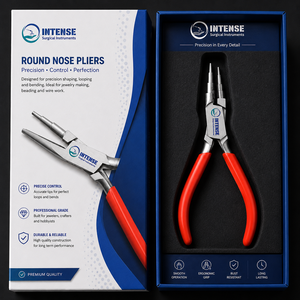 Pince à bec rond professionnel en acier inoxydable pour la fabrication de bijoux, outil de bouclage et de façonnage de fils, fabrication OEM ODM - Product Image 6