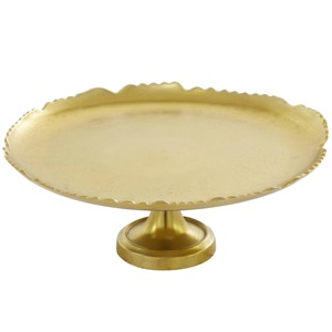 Support à gâteau en métal en forme de couronne avec base décorative à bords festonnés - Product Image 6