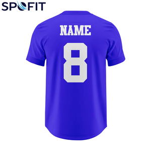 Camiseta de Béisbol Personalizada al por Mayor para Hombre 2026, con Botones Completos, Tallas Grandes, Transpirable, Sublimada, para Equipos, Fabricante OEM - Product Image 6